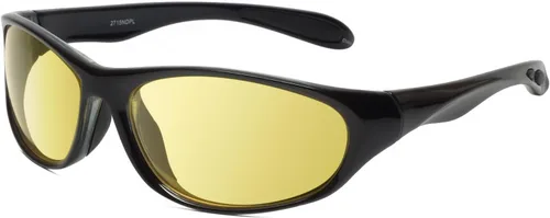 Vista 10 de Calabria 2715 Gafas de conducción de visión nocturna amarillas, antirreflejos, para hombres y mujeres, polarizadas o no polarizadas, gafas de sol