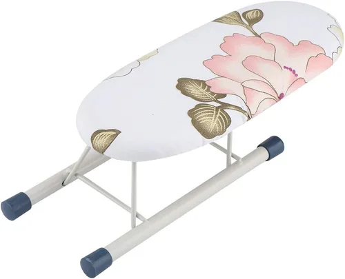 Vista 6 de Tabla de planchar, tabla de planchar plegable de tela de algodón, tabla de planchar con puños, collares, mesa de manipulación, ahorro de espacio