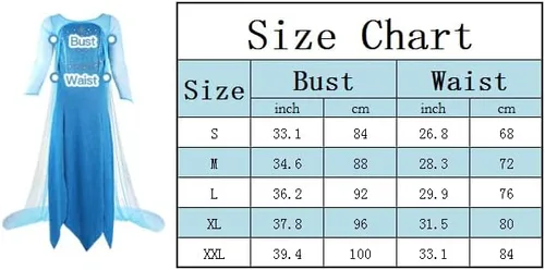 Vista 6 de Ainiel Women Princess Dress Costume Adult Fancy Party Role Play Outfits Halloween Cosplay