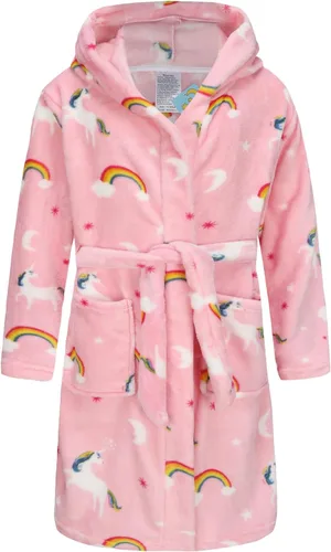 Vista 187 de E.W Apparel Bata de baño de forro polar con capucha para niños, bata suave y mullida para niños pequeños