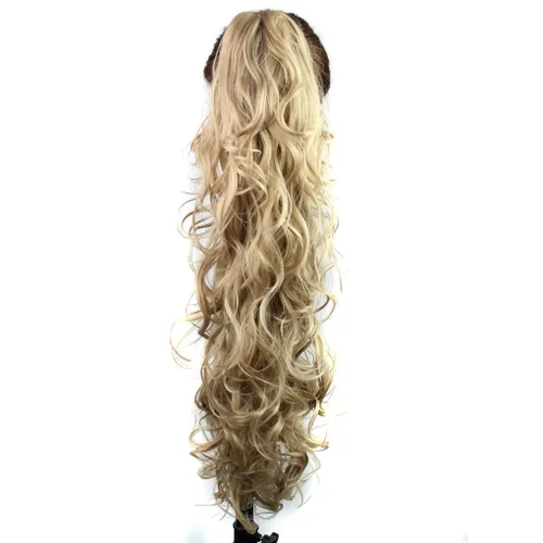 Vista 14 de KUKI - Extensión de cabello sintético largo y rizado de 31 pulgadas, con pinza y mandíbula, 1B