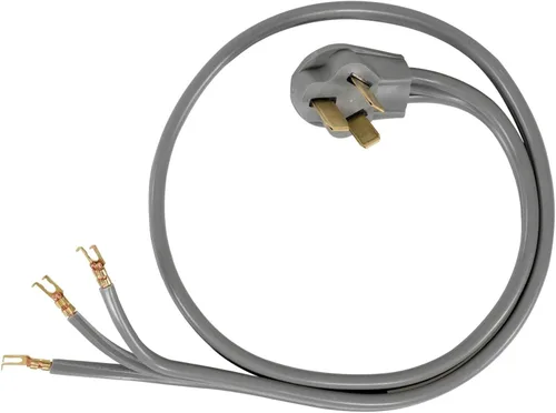 Vista 3 de Certified Appliance Accessories Cable de alimentación para electrodomésticos de 40 amperios, cable de rango de 3 puntas, 3 cables con conectores