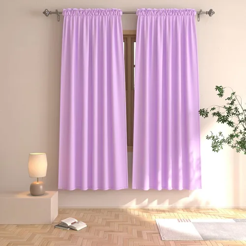 Vista 12 de UPOPO Cortinas beige de 45 pulgadas de largo para oscurecer la habitación, paneles de cortina para ventana, bolsillo para cortinero, cortinas