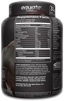 Vista 2 de Equate Proteína de suero de vainilla suave 2 libras