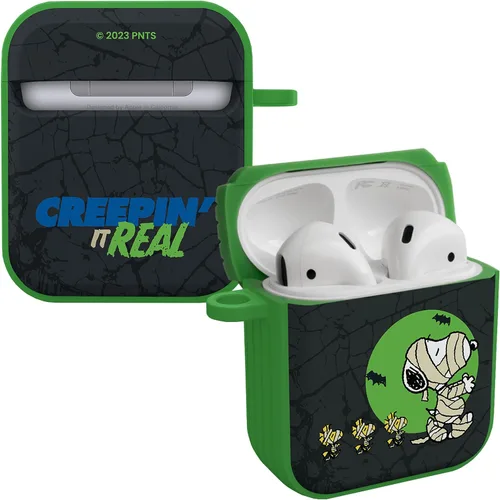 Vista 20 de Affinity Bands Peanuts Halloween HDX - Funda compatible con Apple AirPods Gen 1 y 2 (gran calabaza)