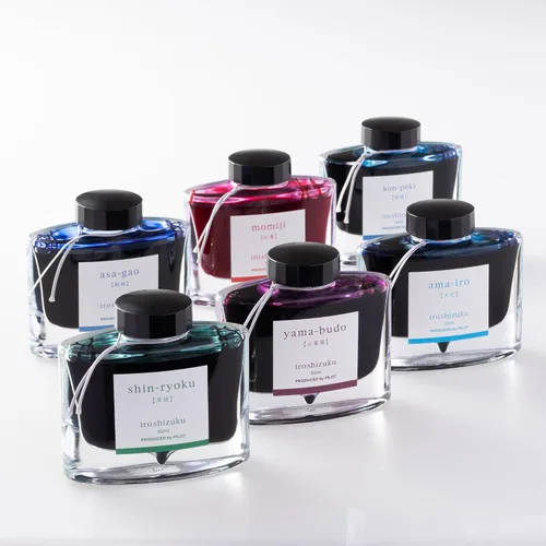 Vista 4 de Pilot pluma estilográfica tinta iroshizuku INK-50-SNK Shinkai