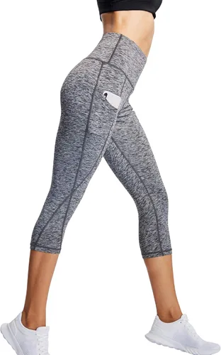 Vista 2 de NELEUS Pantalones de entrenamiento de cintura alta con control de abdomen para mujer