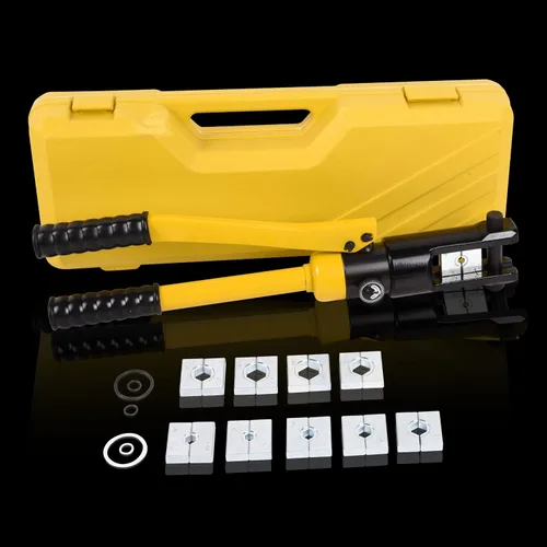 Vista 7 de Herramienta de prensado hidráulico 14T 6AWG-500MCM Herramienta de prensado de cables de 0.87 pulgadas Carrera hidráulica Lug Crimper eléctrico