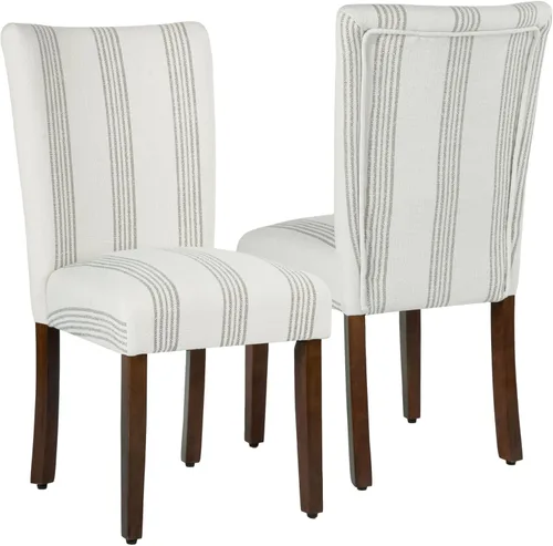 Vista 16 de HomePop Parsons - Silla de comedor, color gris (juego de 2)