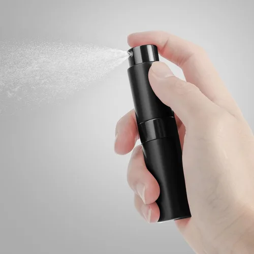Vista 4 de Saiveina Botellas atomizadoras de perfume de viaje de 0.3 fl oz rellenables, mini atomizador para perfume, dispensador de perfume de bolsillo