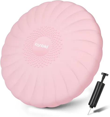 Vista 12 de kisnbld Cojín Tambaleante, Asiento Wiggle Extra Grueso para Niños Sensoriales, Disco de Equilibrio Antideslizante con Bomba de Inflado para Fuerza