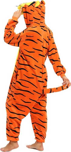 Vista 5 de Wishliker Unisex Adult Onesie Costume Halloween Cosplay Animal Pajamas One Piece