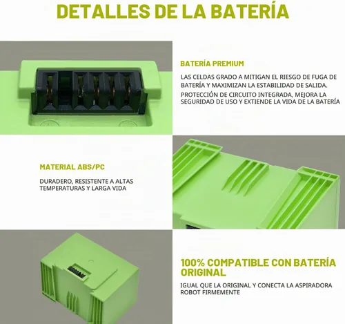 Vista 4 de ABL-D1 4INR19/65 Batería para iRobot Roomba e e i Series i3 3150 i3+ 3550 i4 4150 i4+ 4550 i6 i7 i7+ 7150 7550 5150 e5150 e5150 e515020 E5152 E5154