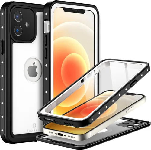 Vista 10 de BEASTEK NRE Series - Funda impermeable para Apple iPhone 12, a prueba de golpes, con certificación IP68, con protector de pantalla integrado, funda