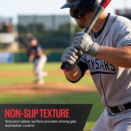 Vista 7 de Anillo de estrangulamiento de Grip-N-Rip para bate de béisbol/sóftbol con empuñadura de botón y apilable para un ajuste personalizado y comodidad