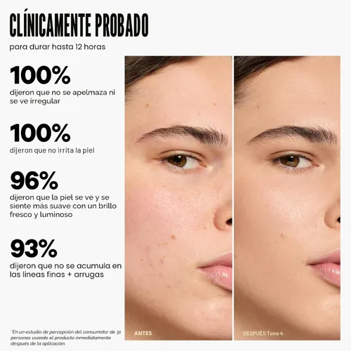 Vista 6 de Milk Makeup Hydro Grip Tinte de Piel en Gel Hidratante – Cobertura Ligera Edificable de 12 Horas con Ácido Hialurónico para un Acabado Natural