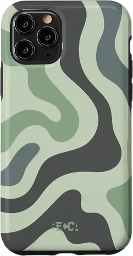 Vista 10 de Funda psicodélica para iPhone 15 Retro Groovy Liquid Swirl Hippie 70's 80's