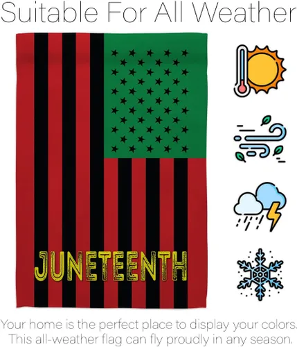 Vista 6 de Americana Home & Garden Juneteenth American Support Awareness Afro United States Black Lives Matter - Cartel para decoración de la casa, regalo