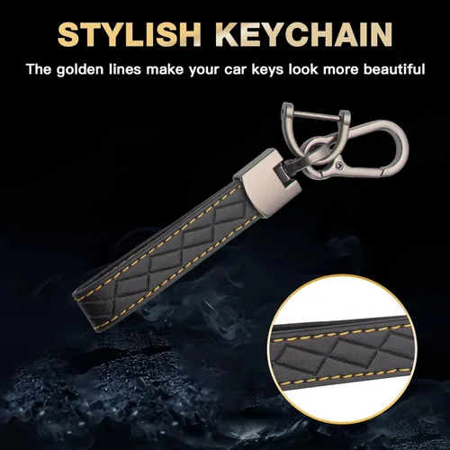 Vista 8 de Xotic Tech - Funda protectora de TPU con 3 botones de protección completa para llave sin llave, control remoto, con llavero compatible con Audi A3