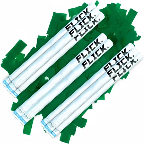 Vista 33 de Ultimate Confetti - Paquete de 8 varitas de confeti azul bebé - Palitos de mano de 6 pulgadas de papel de seda biodegradable para bodas, cumpleaños