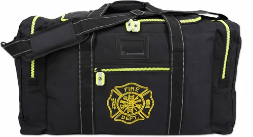 Vista 4 de Lightning X Value - Bolsa de equipo de bomberos con cruz maltesa y nombre bordado personalizado Negro