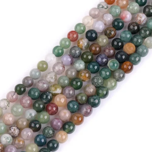 Vista 64 de GEM-Inside - 95 cuentas AA color morado oscuro de amatista de 15 pulgadas por hebra con agujero, piedras preciosas naturales y cuentas de cristal