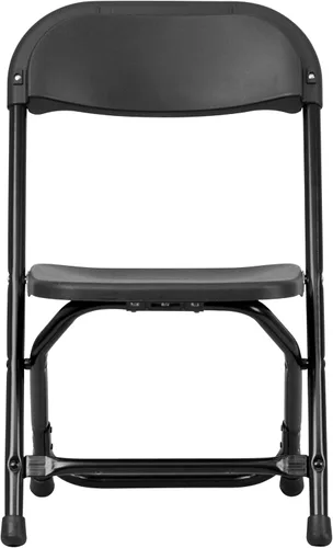 Vista 10 de Flash Furniture Paquete de 2 sillas plegables de plástico negro para niños