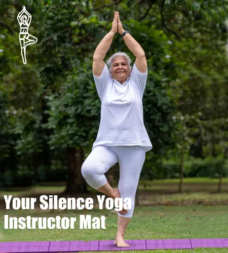 Vista 3 de Tapete de yoga plegable y grueso con posturas de asanas, regalo de Navidad para esposas y niñas, antideslizante de 0.315 pulgadas de grosor