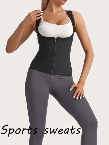 Vista 3 de Verdusa Chaleco reductor de cintura para mujer, entrenador de cintura, faja moldeadora debajo del busto