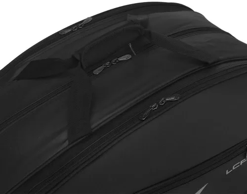 Vista 7 de Drop Shot LCP 23 - Bolsa unisex para raquetas de pádel – Capacidad para hasta 2 raquetas de pádel – Tenis negro versátil – Unisex – Alternativa