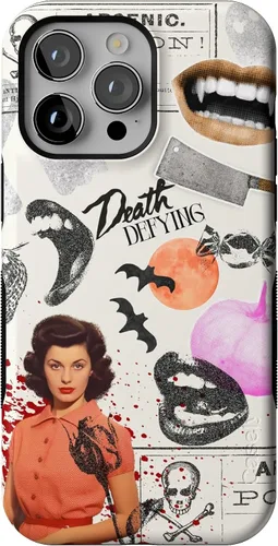 Vista 102 de Casely - Funda para iPhone 14 Pro Max, flores pintadas, Frida Kahlo Floral Girly, compatible con MagSafe