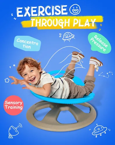 Vista 3 de Silla giratoria FERUERW para niños autistas con asa, productos sensoriales Sensory Toy Gifts for Children with ADHD/Autism, 220LBS