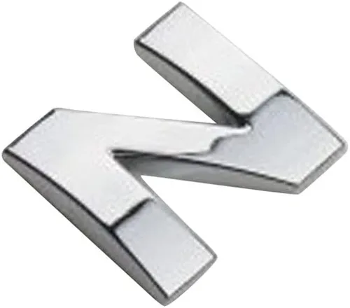Vista 19 de Anso 1x Pegatina para Parachoques de Coche Auto de Metal Cromado DIY Letras 3D Digital Alfabeto Emblema