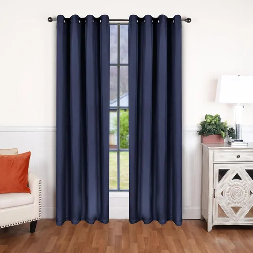 Vista 19 de BNM - Paneles de cortinas opacas para oscurecer la habitación, cortinas para cocina, dormitorio, oficina, ventanas de sala de estar, detalles