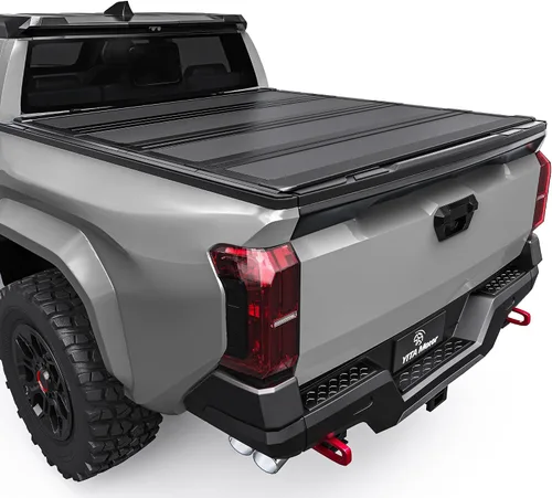 Vista 8 de YITAMOTOR - Cubierta suave enrollable para plataforma de camioneta, Tonneau, compatible con Toyota Tacoma 2016-2023 (Excl. Edición Trail)