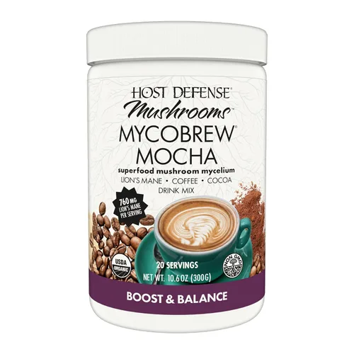 Vista 10 de Host Defense MycoBrew Mocha, café instantáneo de melena de león, 10