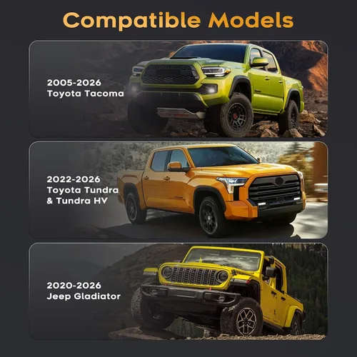 Vista 7 de Ajuste personalizado para anclajes de amarre, Tacoma Tundra Gladiator, camioneta, camioneta, riel de cama, tacos de amarre de caja de camión