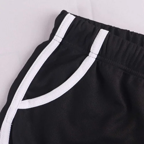 Vista 4 de Pantalones cortos de correr para hombre, de malla y culturismo de secado rápido
