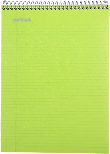 Vista 16 de Mintra Office TOP BOUND Cuadernos de espiral duraderos (hielo ártico, aceite de chile, verde oliva, rayas universitarias, paquete de 3)