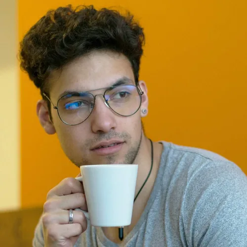 Vista 2 de AISSWZBER Lentes de aviador transparentes con marco de metal clásico prémium
