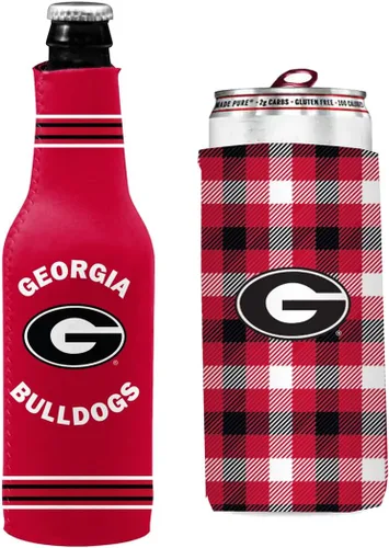 Vista 88 de College Team Color Logo Can & Bottle Holder Insulator Beverage Cooler Set
