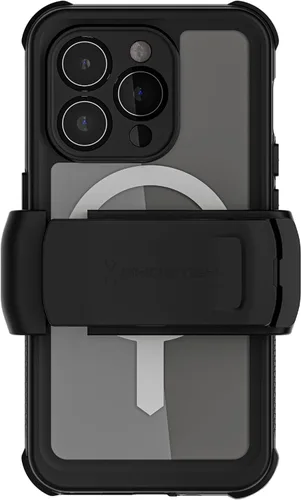 Vista 10 de Ghostek NAUTICAL - Funda impermeable para iPhone 14 con protector de pantalla, clip para cinturón, compatible con MagSafe, protección extremadamente