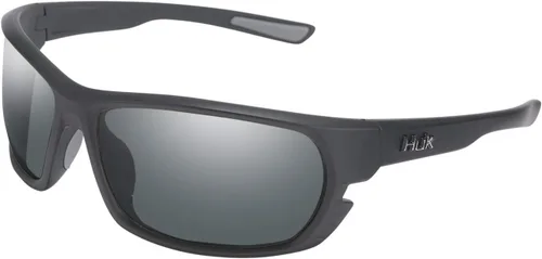 Vista 26 de HUK Gafas de sol, lentes polarizadas con marcos de rendimiento, gafas de sol para pesca, deportes y exteriores (Challenge) Espejo azul/negro mate