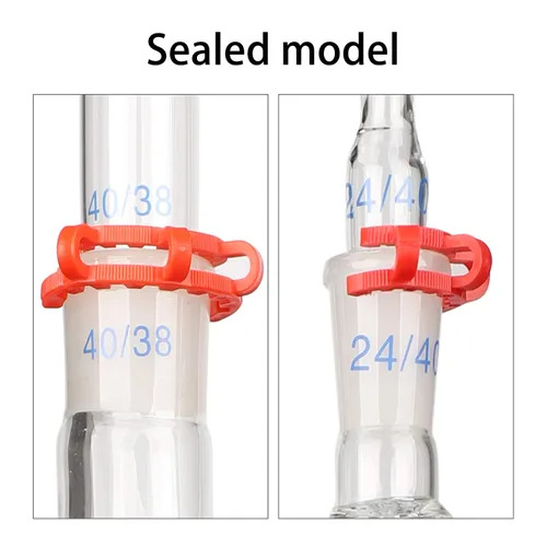 Vista 6 de Kits de cristalería del purificador del destilador del agua del aparato de la destilación del aceite esencial del laboratorio 67.6 fl oz W/tubo