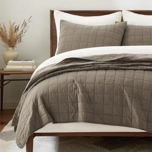 Vista 12 de EVERGRACEHOME - Juego de edredón de punto de caja 100% algodón, tamaño Queen, abedul Garment-Washed Softness, Lightweight All-Season Warmth, Cozy