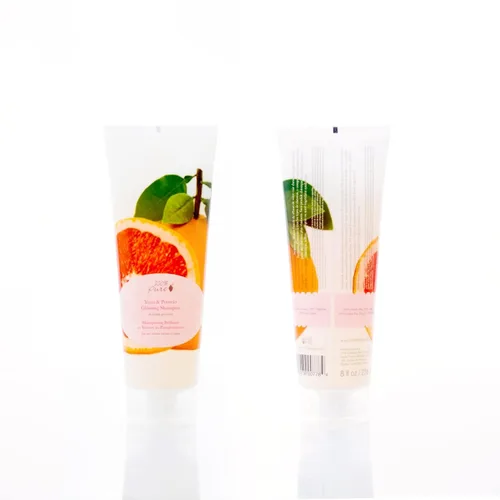 Vista 6 de 100% PURE Yuzu & Pomelo - Champú brillante y desintoxicación hidratante que ayuda a restaurar la vitalidad en el cabello seco y opaco, revitalizando