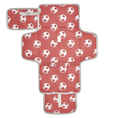 Vista 25 de Cambiador de pañales portátil con estampado de vaca beige y negro, impermeable, plegable, tapete cambiador de pañales de viaje para bebés, regalos