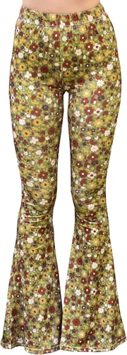 Vista 19 de Daisy Del Sol - Pantalones de yoga cómodos y elásticos de cintura alta, estilo boho de los 70 con parte inferior acampanada Baya