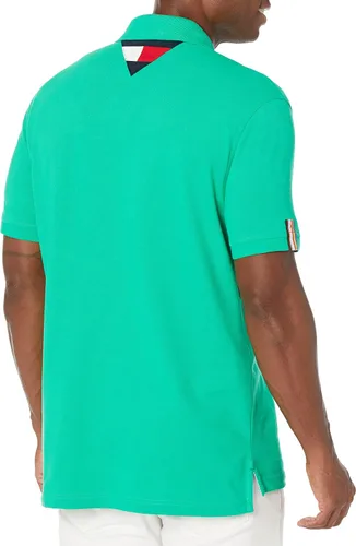 Vista 2 de Tommy Hilfiger Camisa polo de manga corta Pride para hombre en ajuste regular
