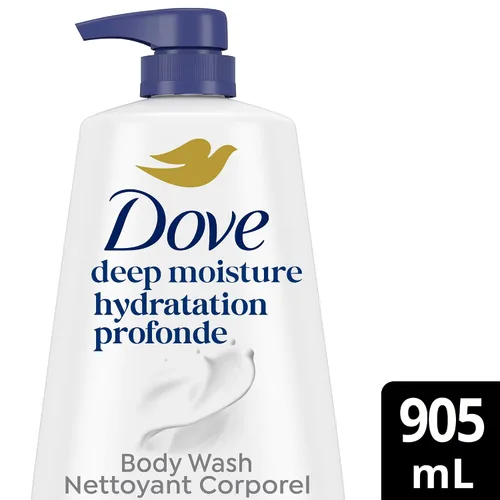 Vista 2 de Dove Gel de baño con bomba con nutridores naturales para la piel, piel suave al instante y nutrición duradera, limpiador de humedad profunda elimina